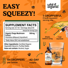 Tincture ingredients showing vegan, GMO-free formula