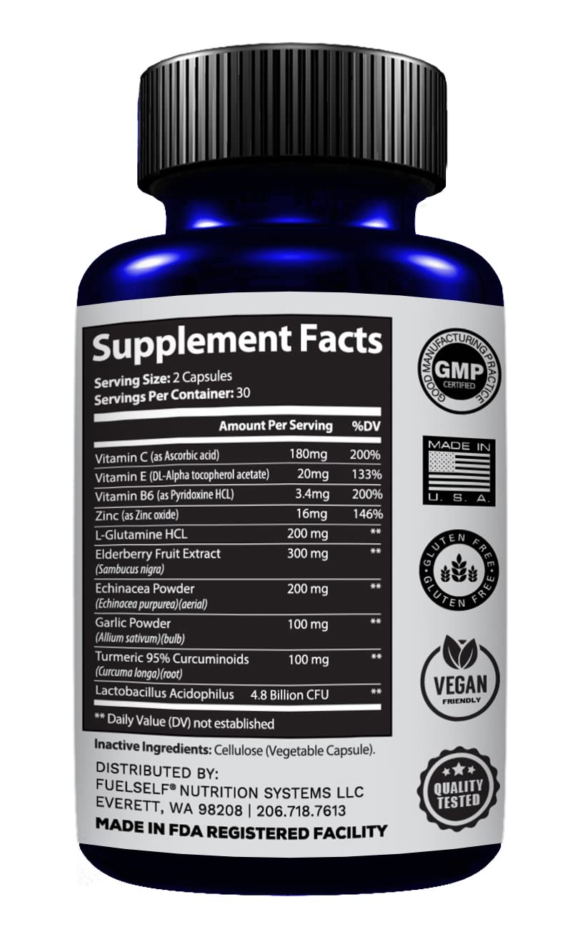 Vitamin C and zinc for immune health in the supplement