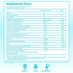 Immune support complex with vitamins A, C, D, E and B vitamins