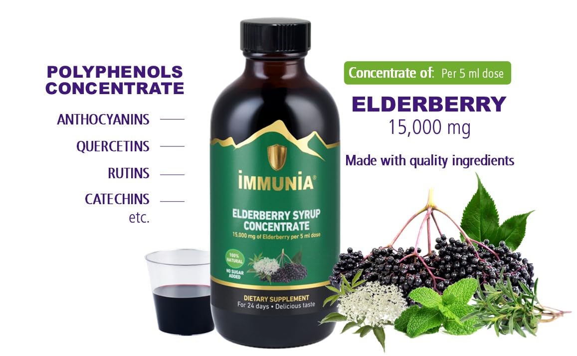 Elderberries used in Immunia syrup