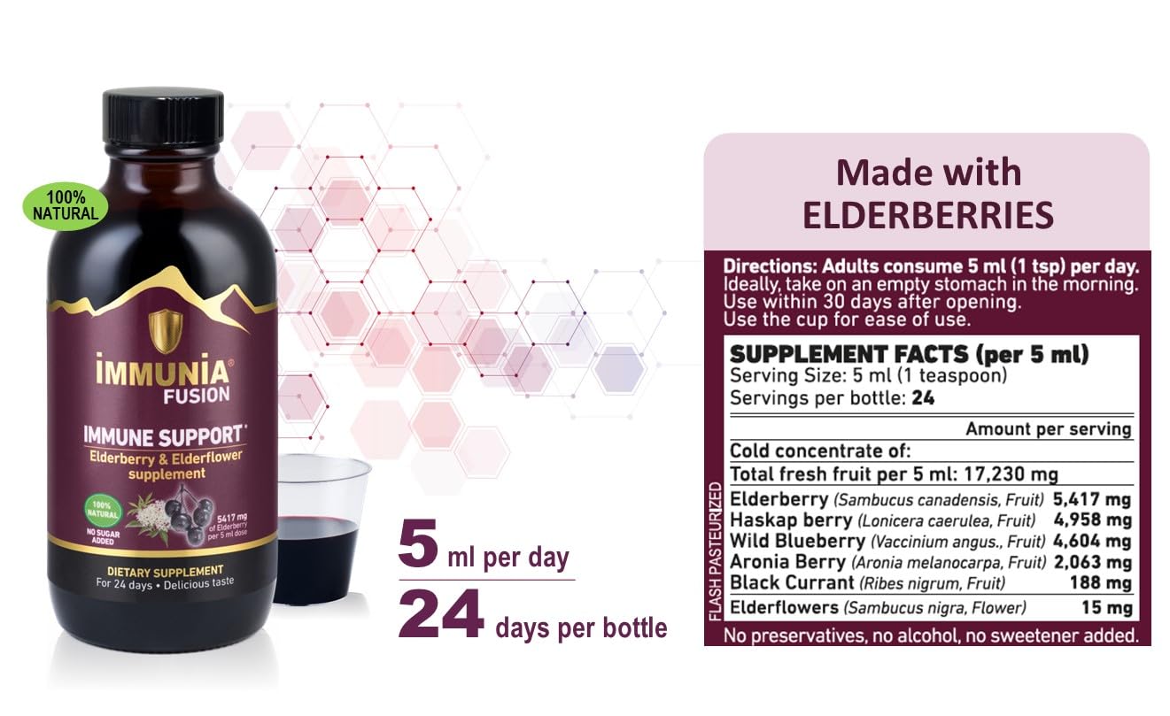 Person taking Immunia Fusion as immune support supplement