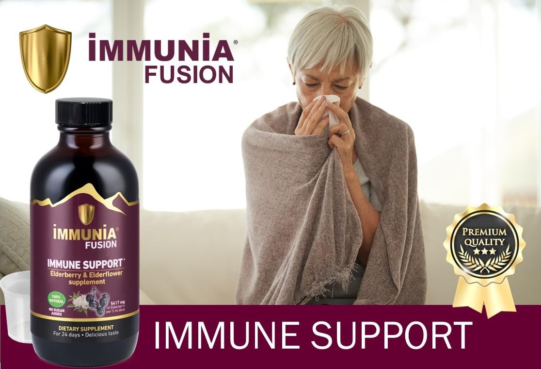 Blue fruits blend in Immunia Fusion: Haskap, wild blueberry, aronia
