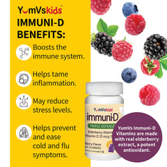Nutrition ingredients for ImmuniD Elderberry Gummies for Kids