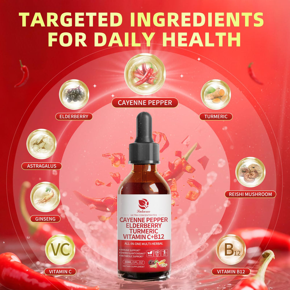 Immunity and vitality wellness concept with drops