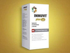 Close-up of Immuvit Plus Q10 Multivitamin ingredients including Korean and Siberian ginseng and Coenzyme Q10
