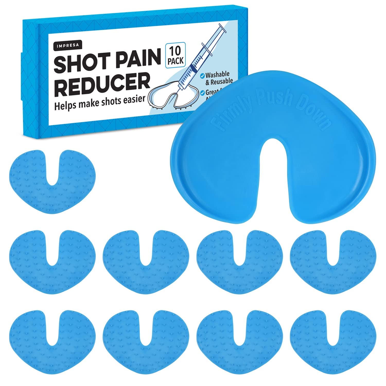 IMPRESA Shot Helper device overview with pain-reduction design and easy usage