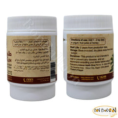 Serving suggestion: palm pollen powder stirred into a beverage