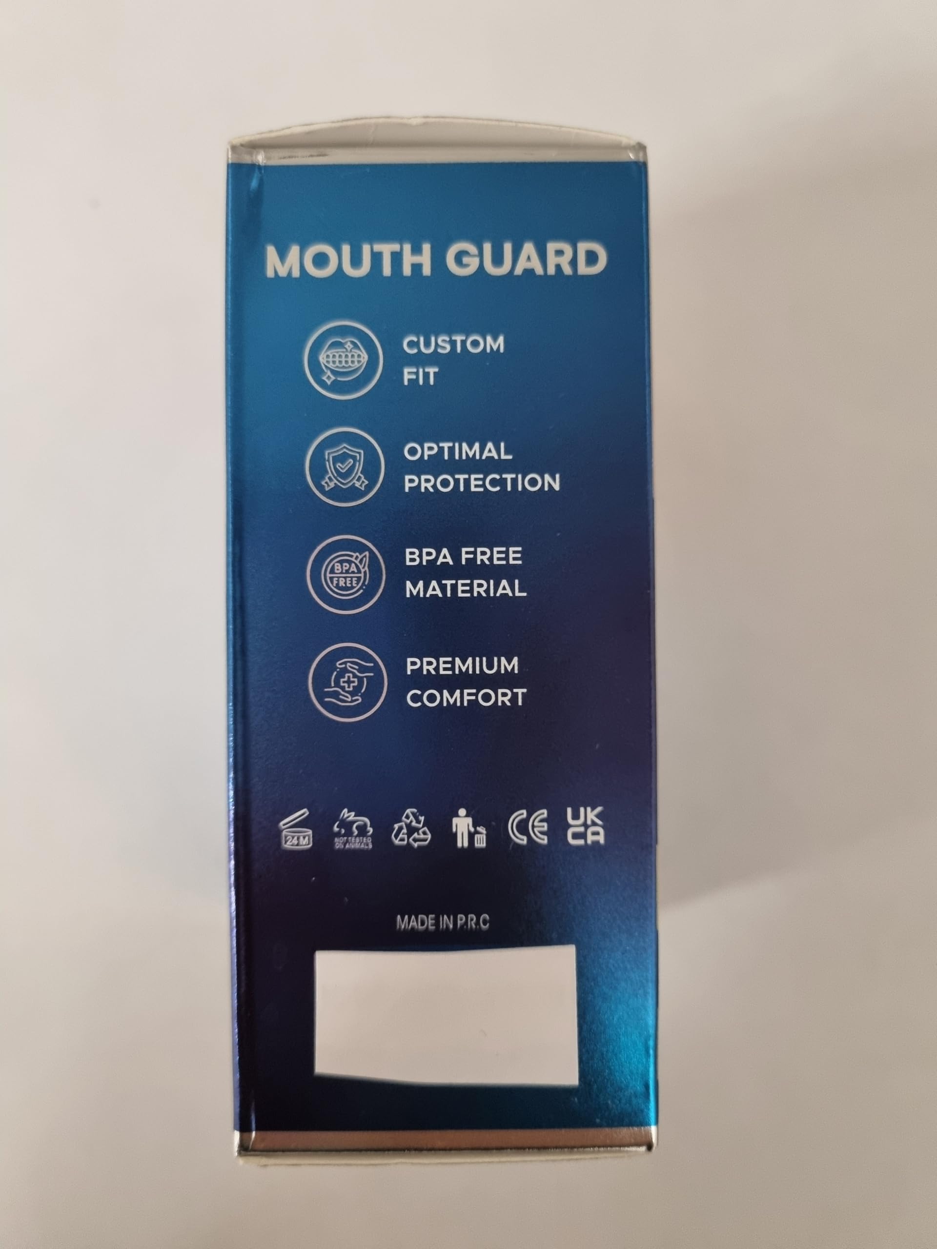 Product in use during night for teeth protection