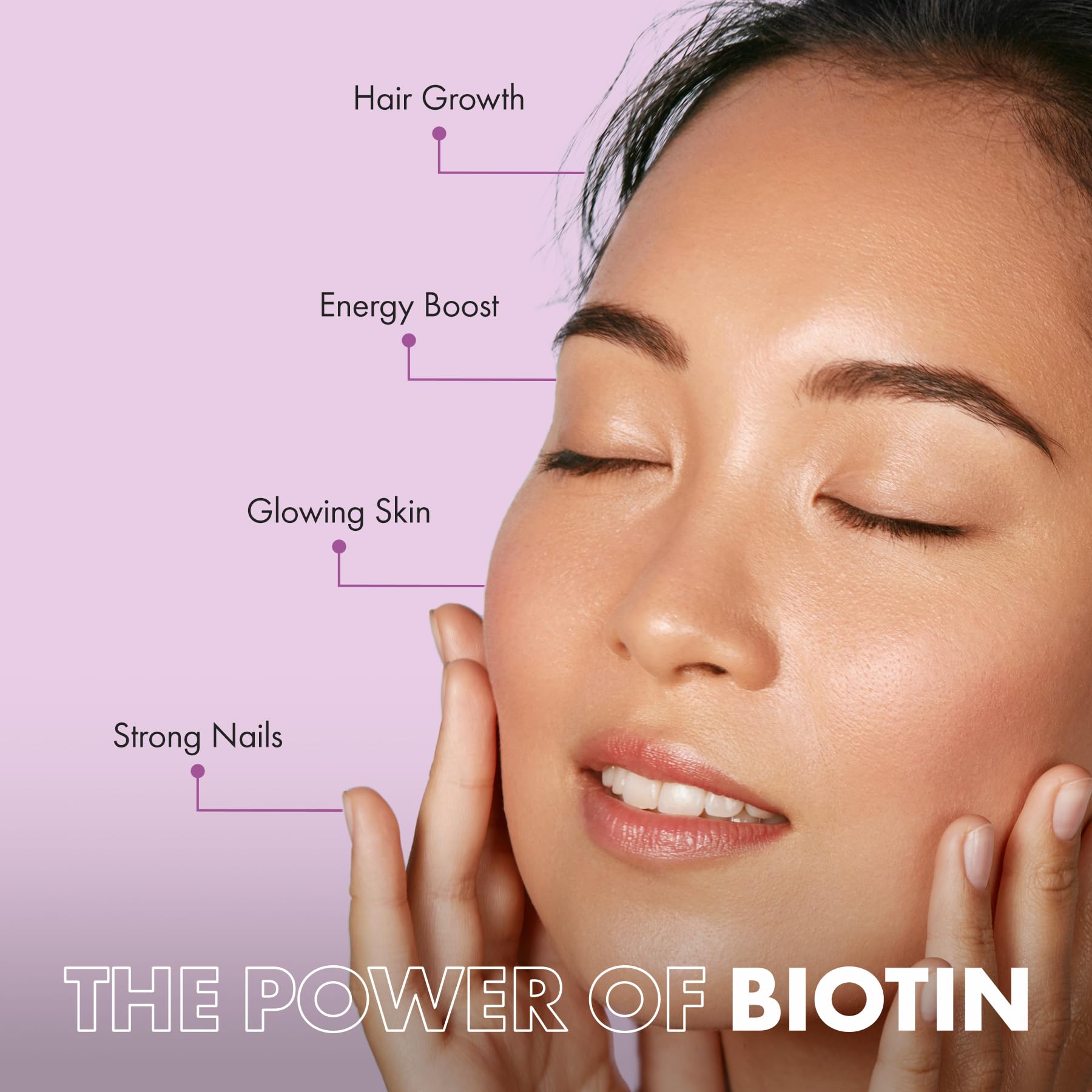 Biotin bottle with label