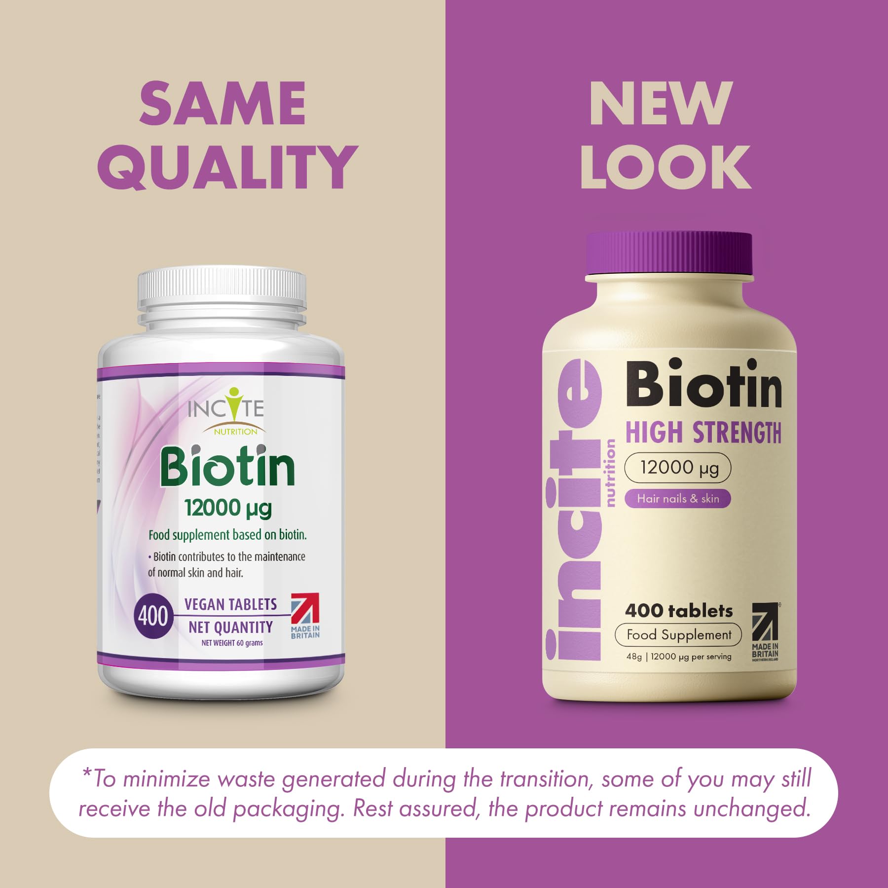 Biotin 12000mcg tablets close-up