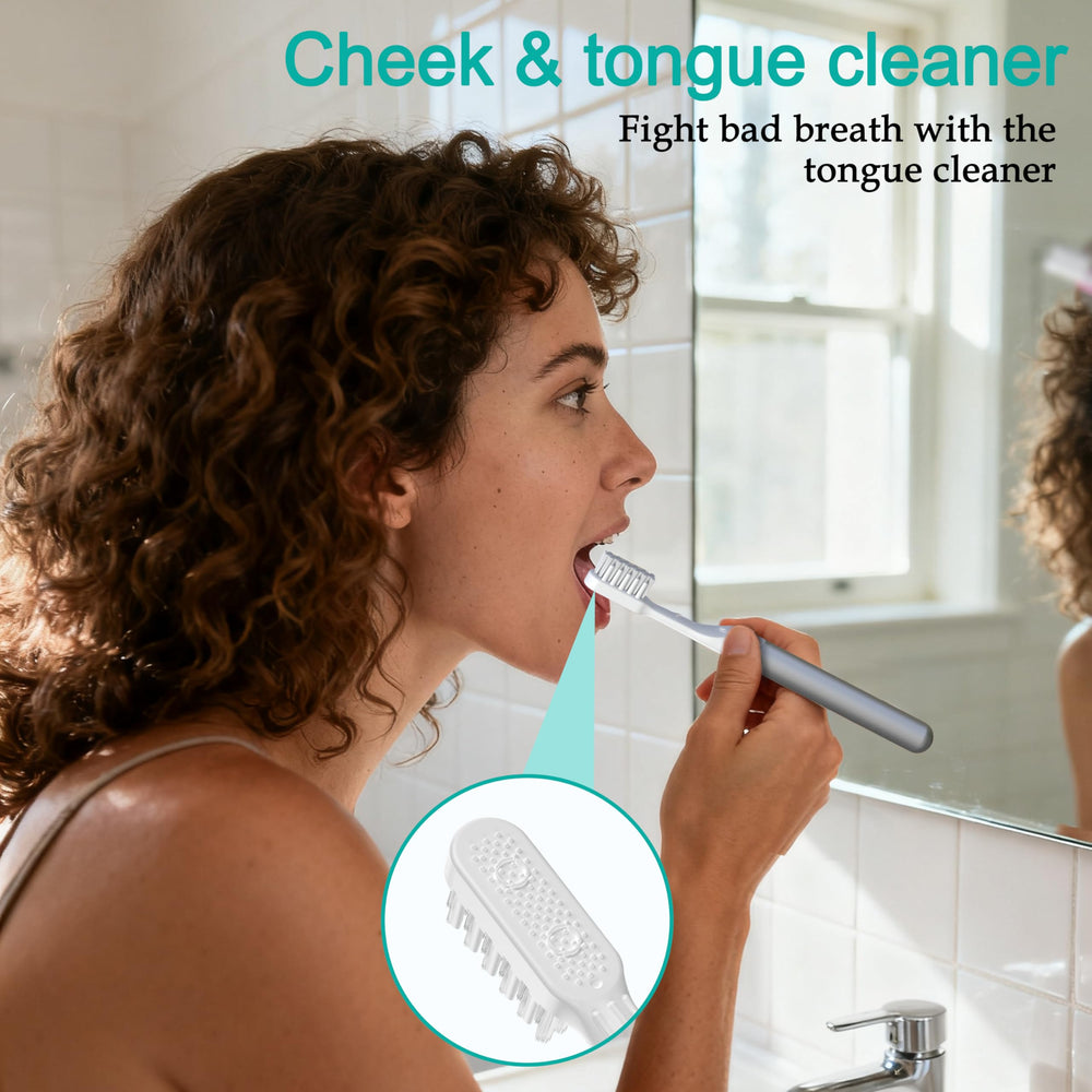 Individually packaged Quip brush heads for maximum hygiene