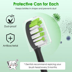 Individually packaged replacement heads for easy storage