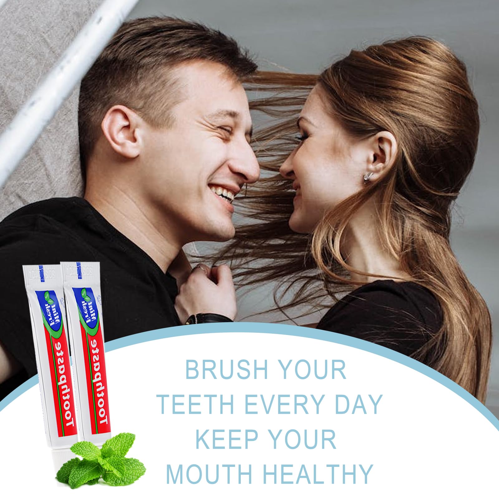 Individually sealed toothpaste tubes for hygienic use