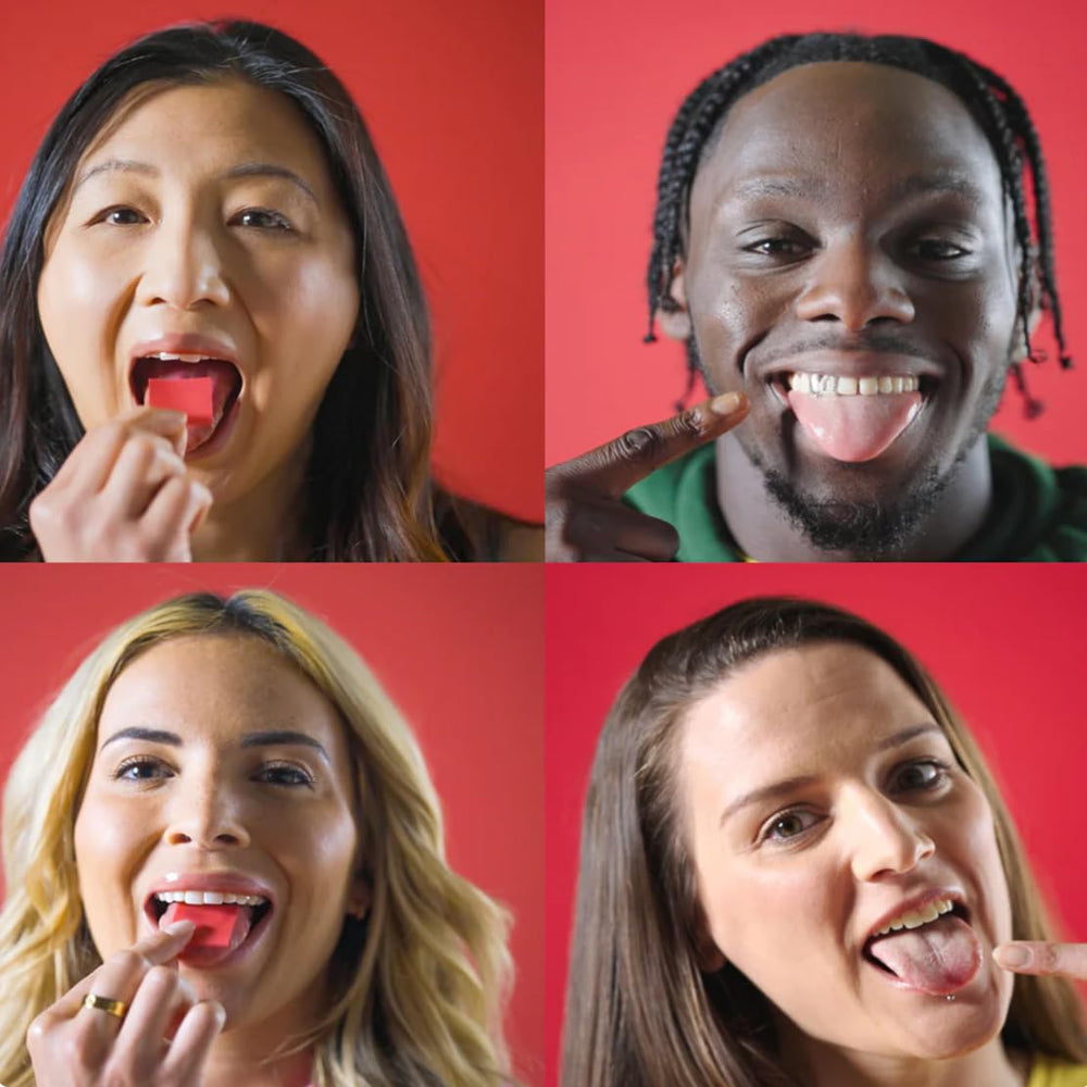 Individually wrapped B12 strips for portability