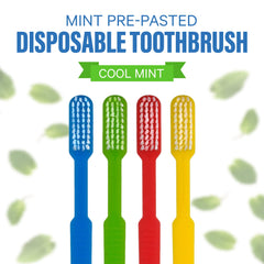 Individually wrapped disposable toothbrushes for travel