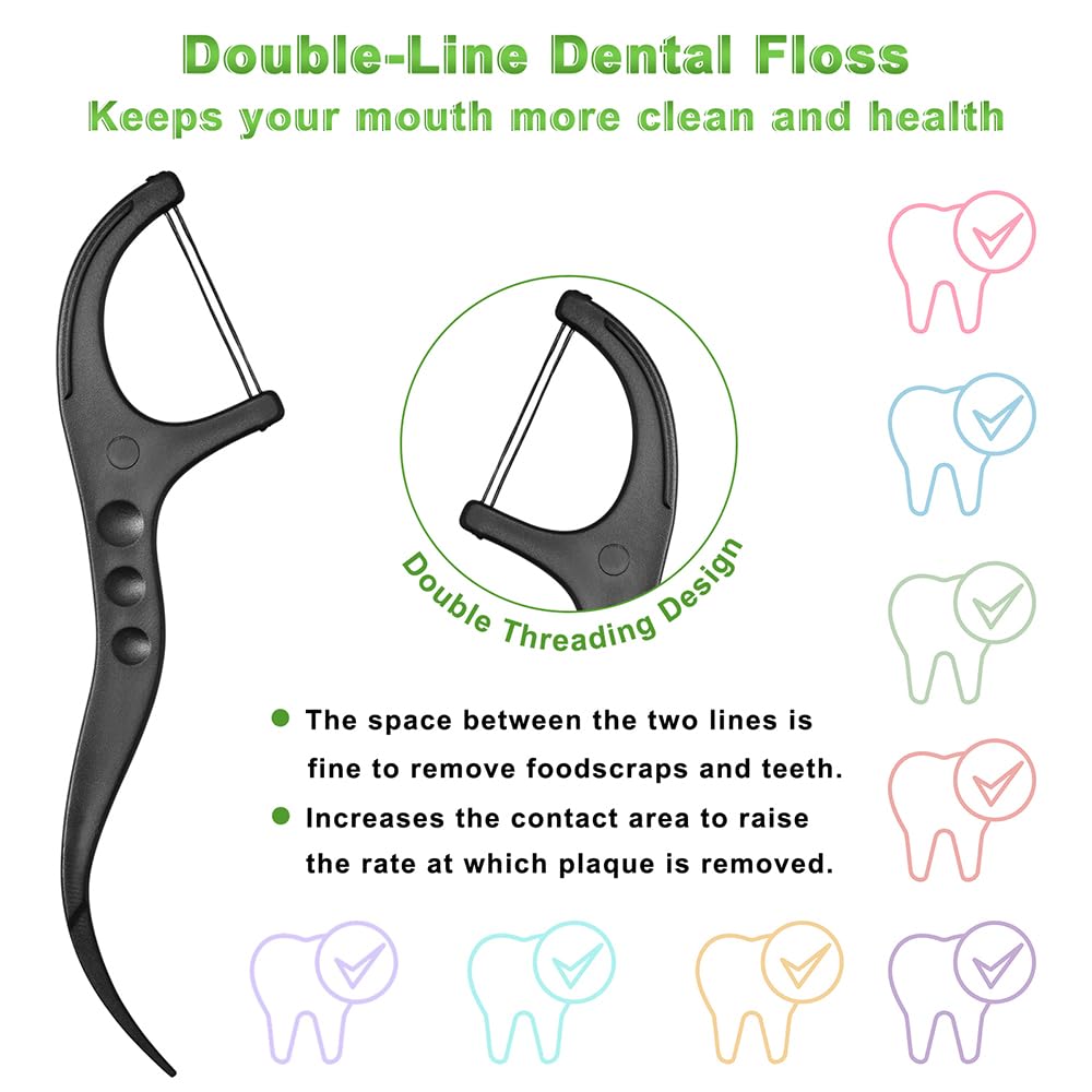 Eco-friendly biodegradable floss pick with recyclable packaging