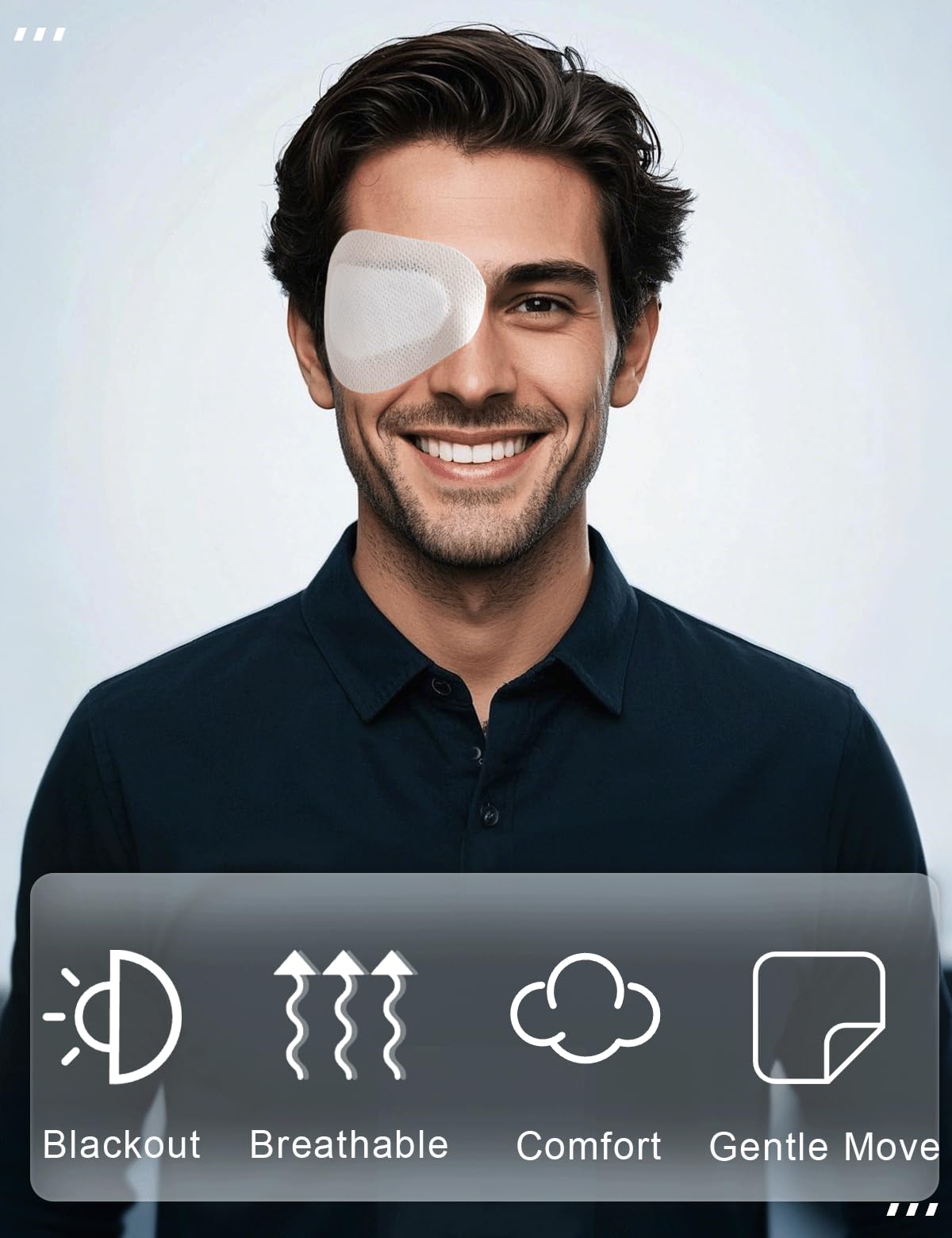 100 individually wrapped eye patches for travel