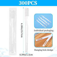 Individually wrapped toothbrushes for hygiene and convenience