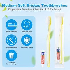 Individually wrapped toothbrushes