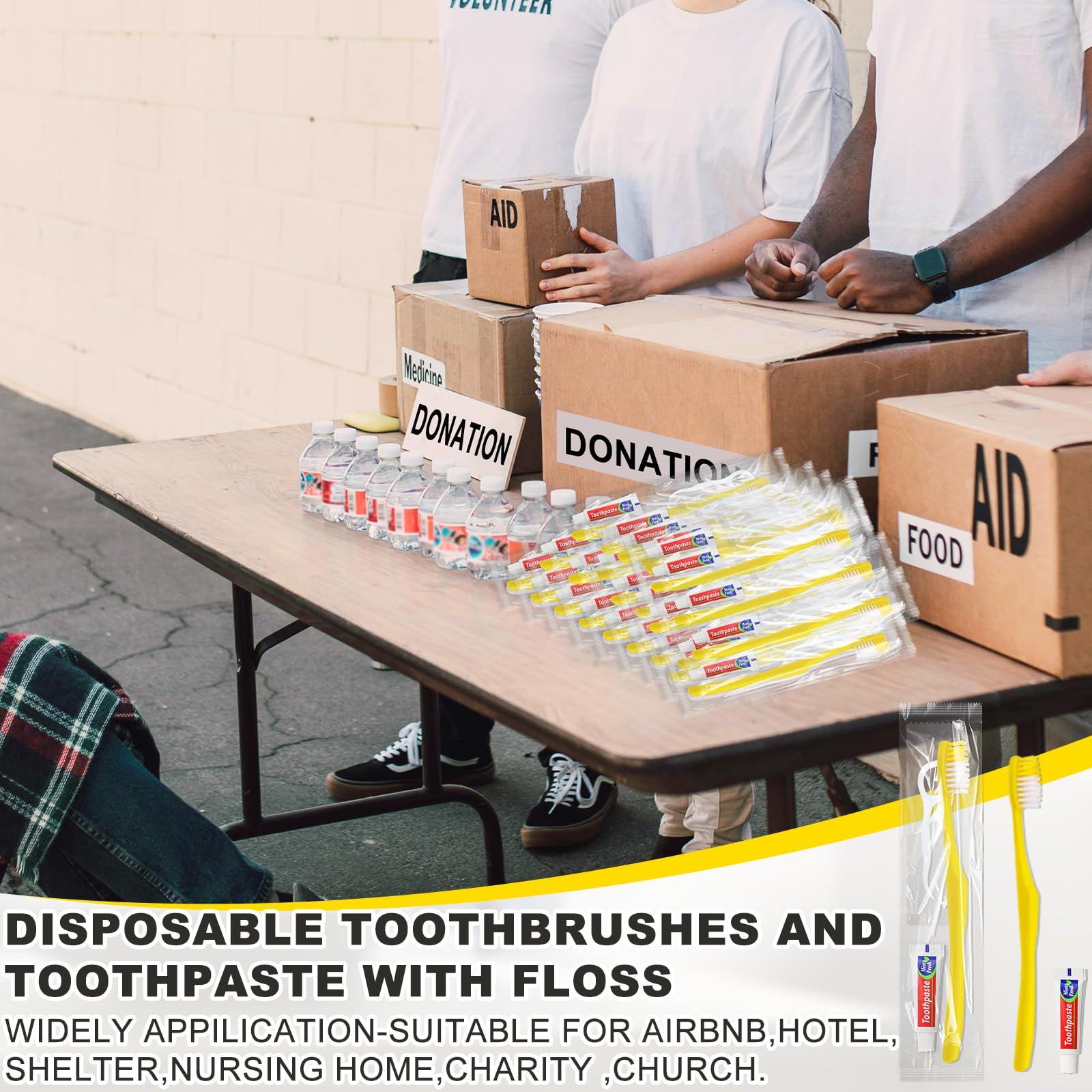 Travel-ready individually wrapped toothbrushes for hotels and hosts