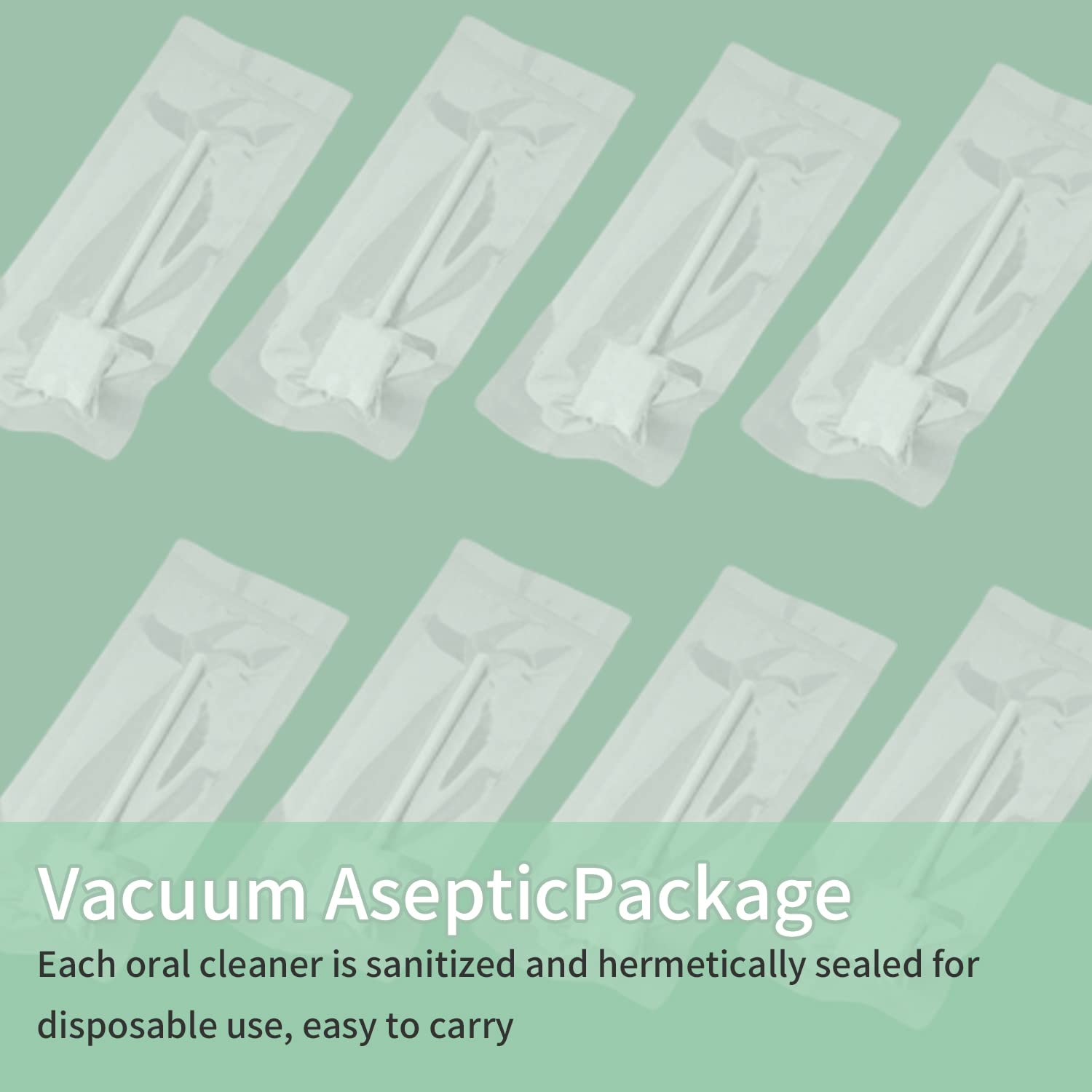 Individually vacuum-sealed packaging for hygiene