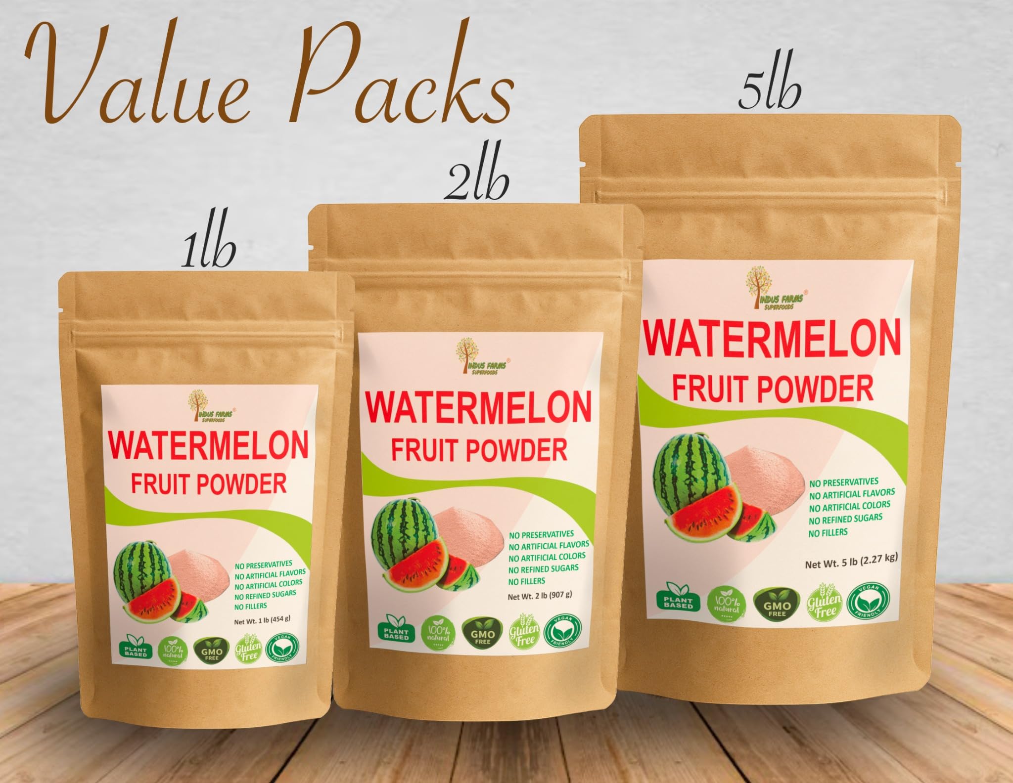 Indus Farms Watermelon Powder shaker demonstrates convenient pre- or post-workout hydration.