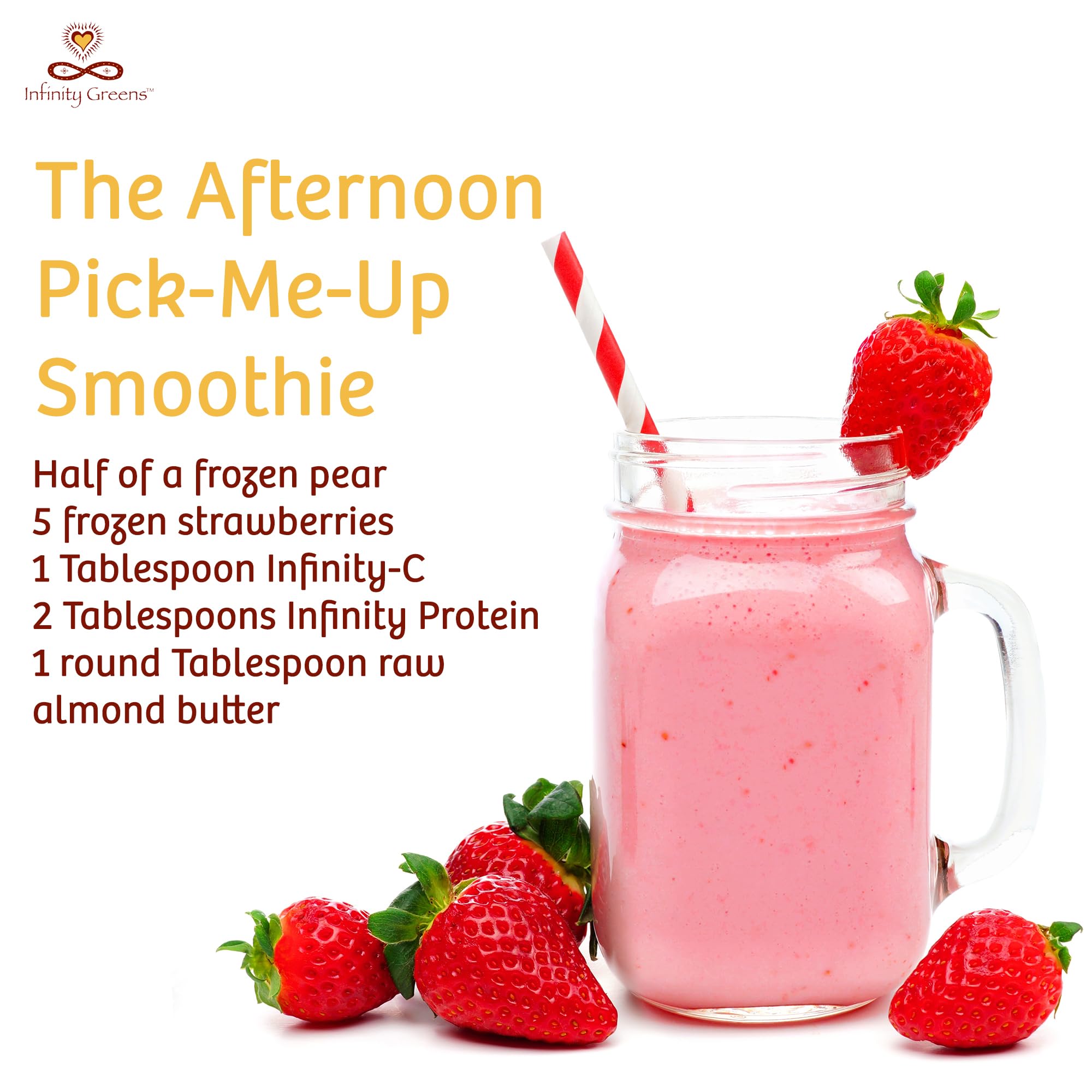 Glass of water with Infinity-C Vitamin C powder mixed in