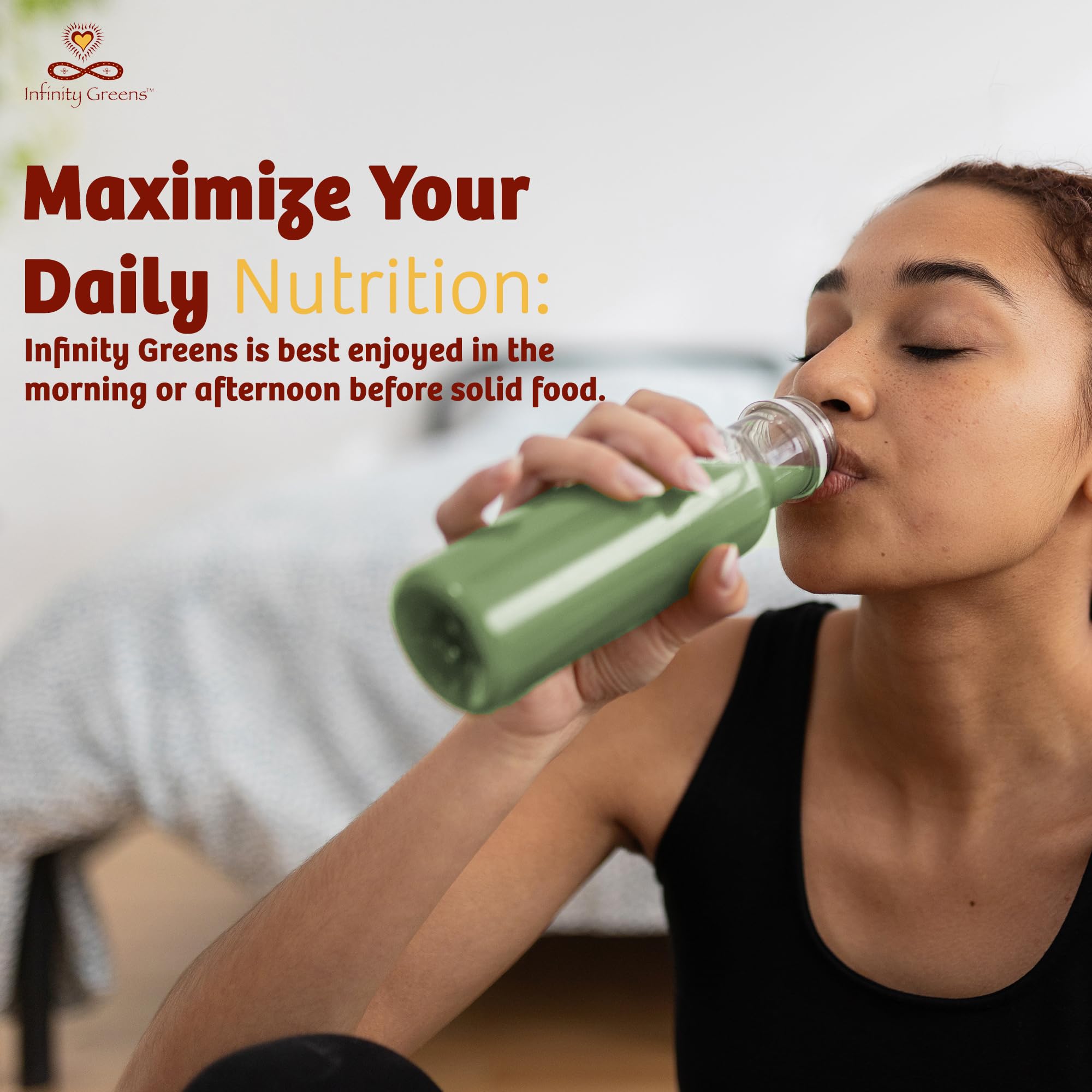 Infinity Greens capsules for daily use and energy