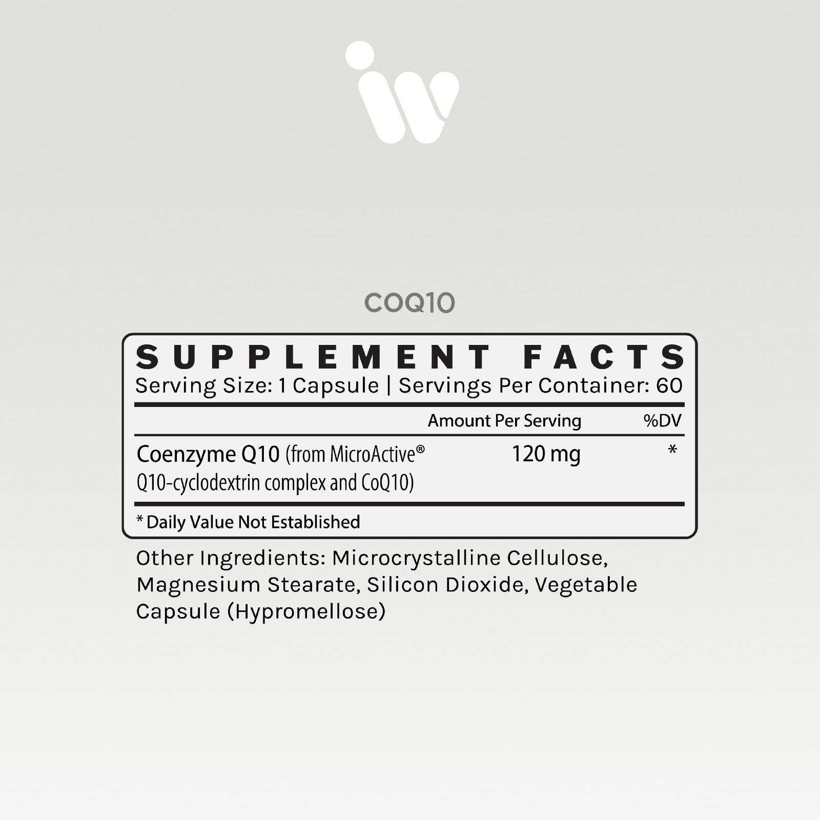 InfiniWell CoQ10 supporting heart and brain health, energy and cellular vitality