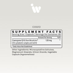 InfiniWell CoQ10 supporting heart and brain health, energy and cellular vitality