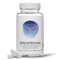Front view of InfiniWell Epicatechin 60 capsules packaging
