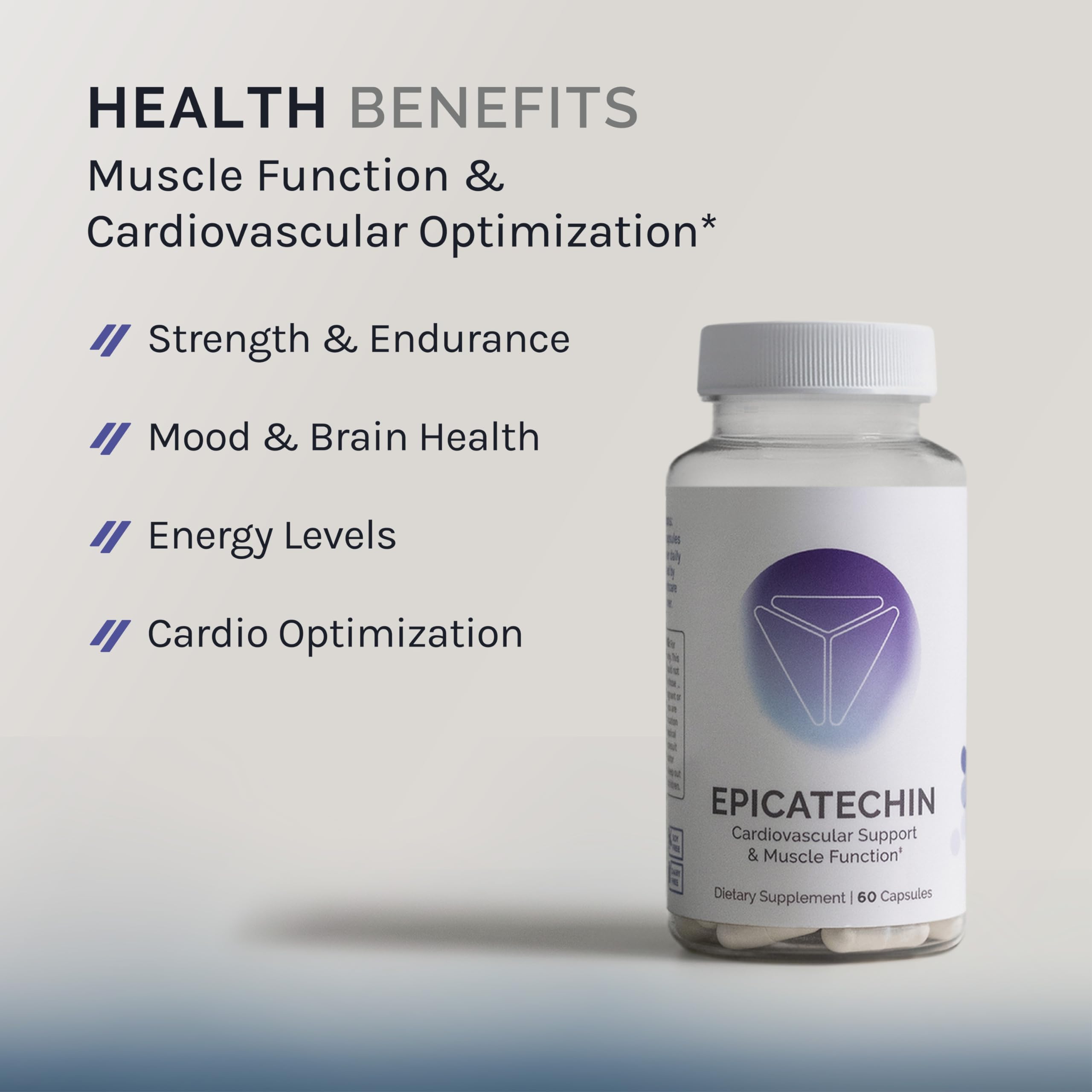 InfiniWell Epicatechin bottle on white background