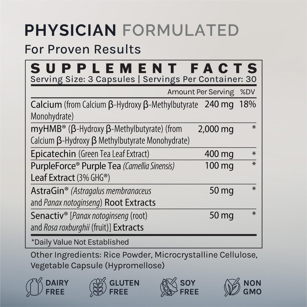 InfiniWell Strength packaging box featuring clinically-backed formula and key benefits.