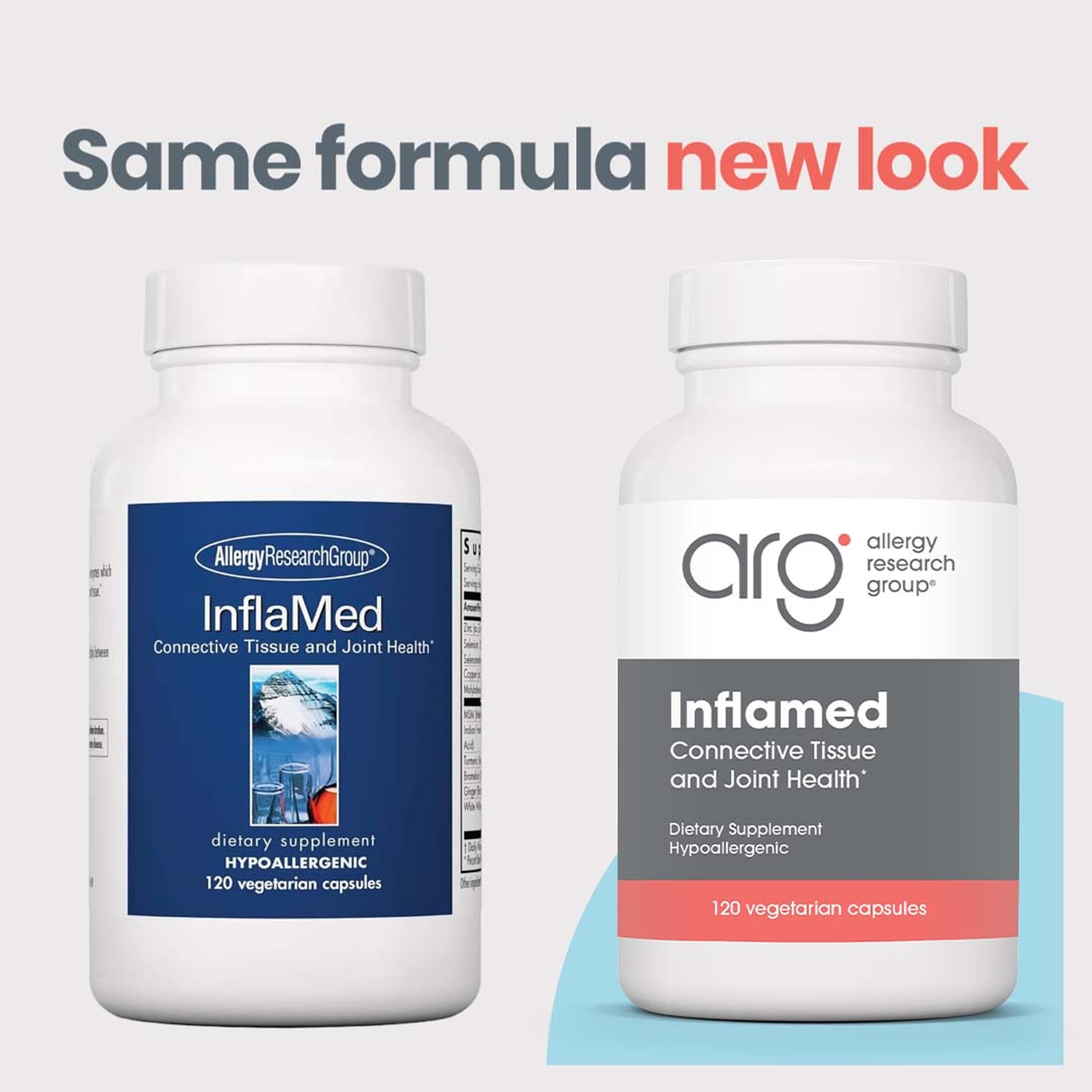 InflaMed Joint Health bottle label featuring key ingredients