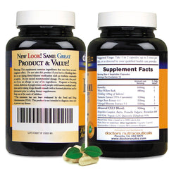 Close up view of InflamEzze capsules