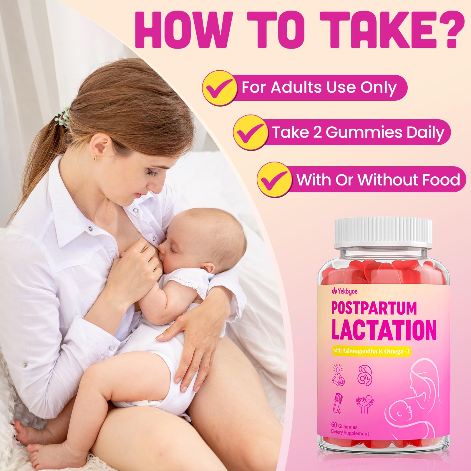 Herbal ingredients and nutrition information on label