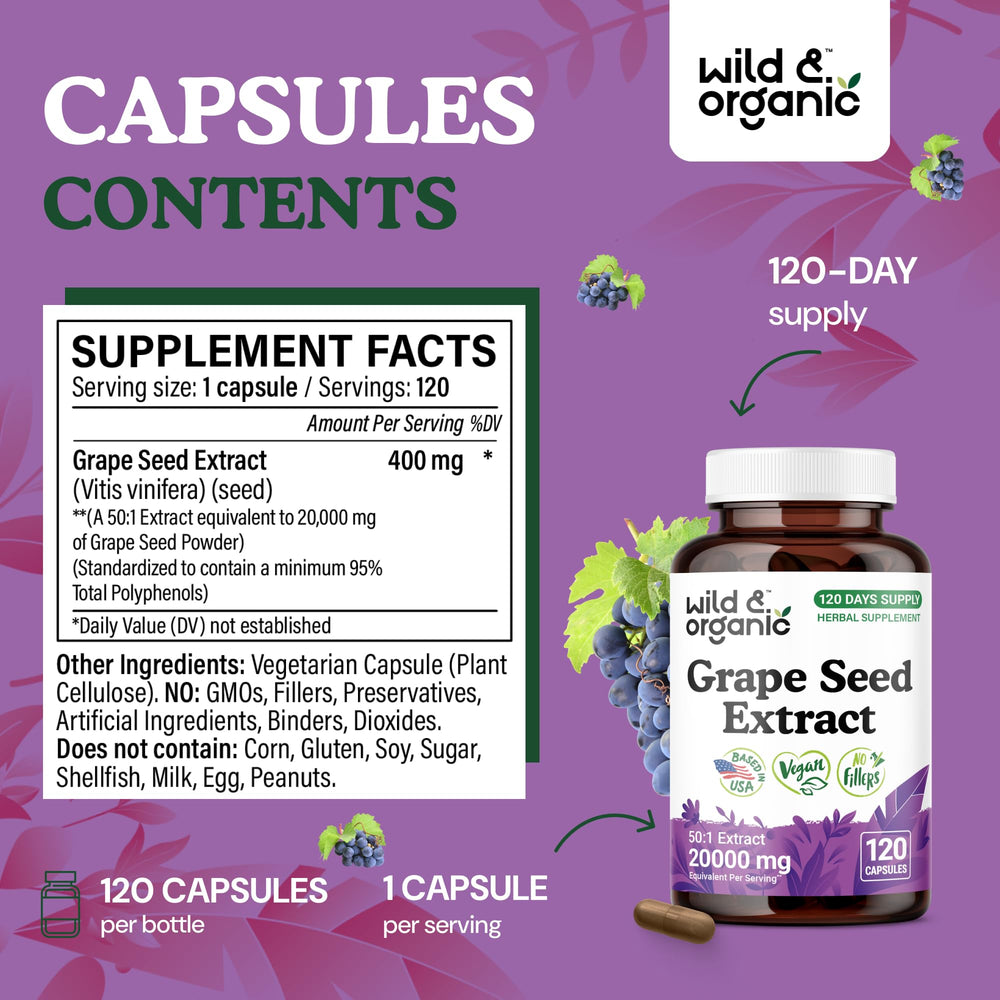 Ingredient label showing vegan and non-GMO formulation