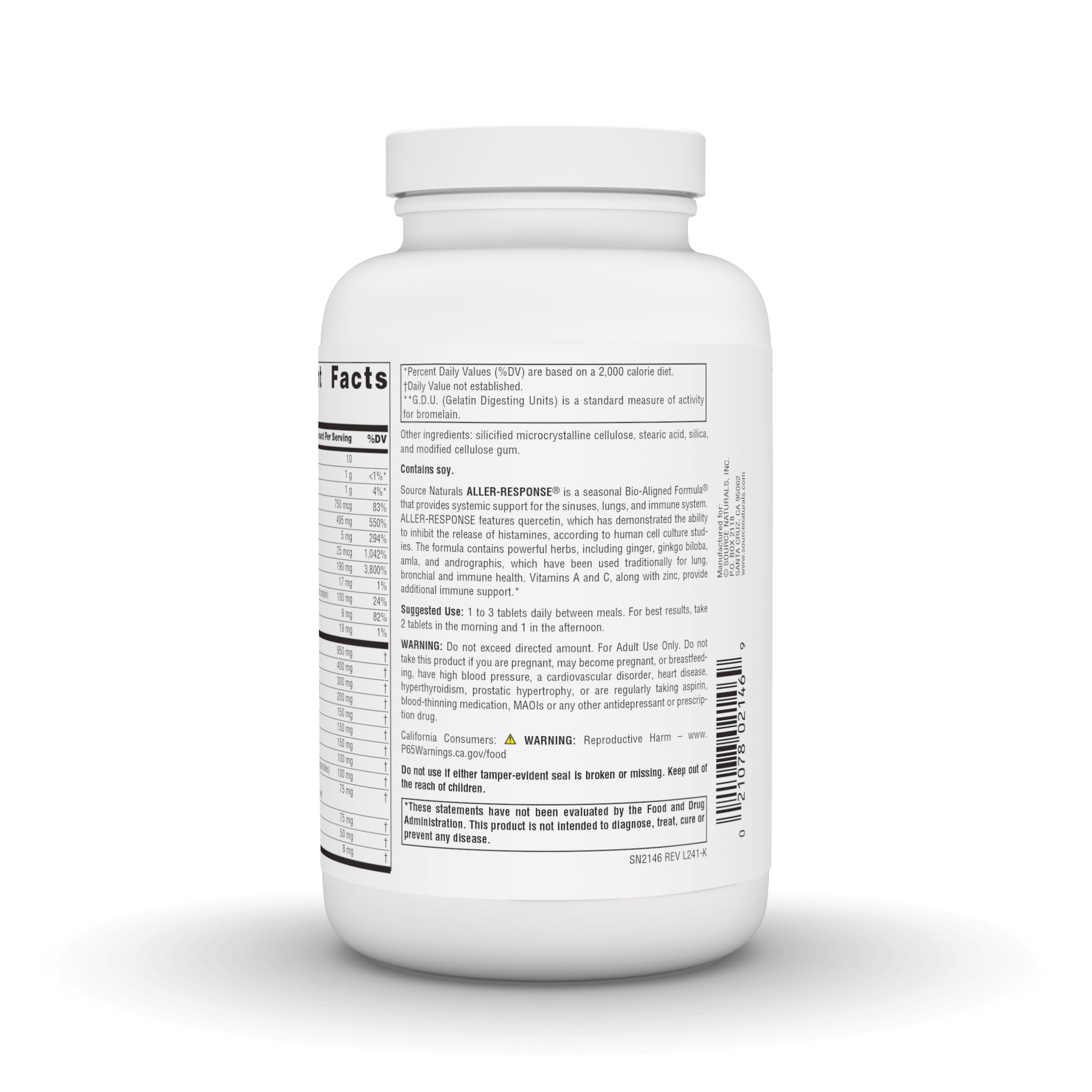Ginger, ginkgo biloba, amla, and andrographis ingredients