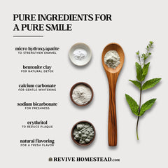 Hydroxyapatite and erythritol ingredients highlighted