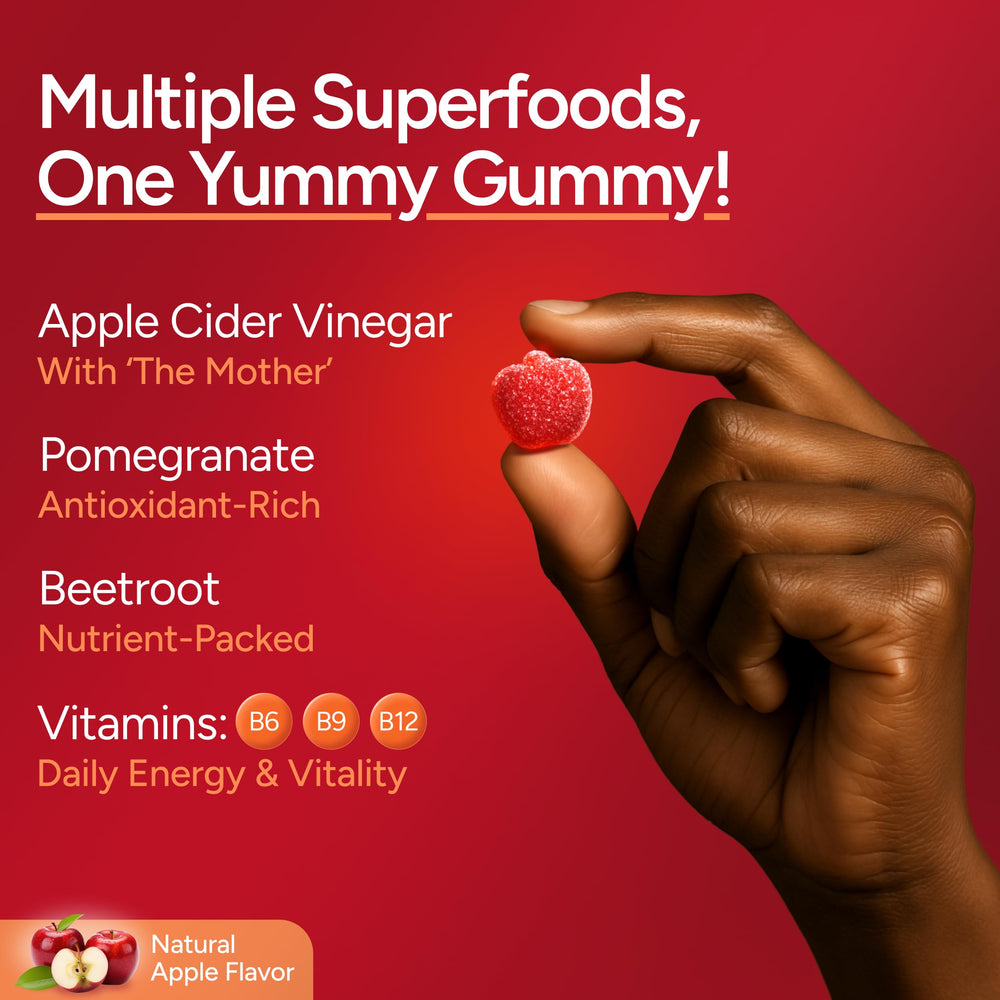 Gummies ingredients: pomegranate and beetroot