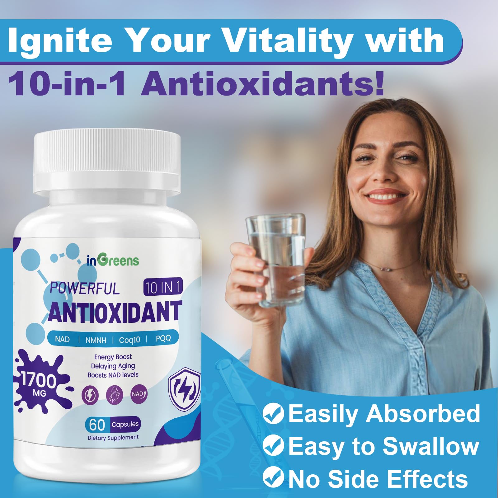 Skin-supporting vitamins and antioxidants