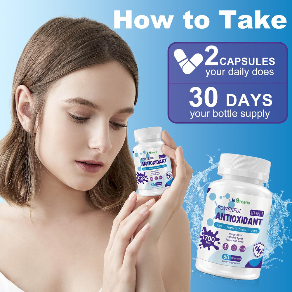 All-natural antioxidants with acai berry and pomegranate