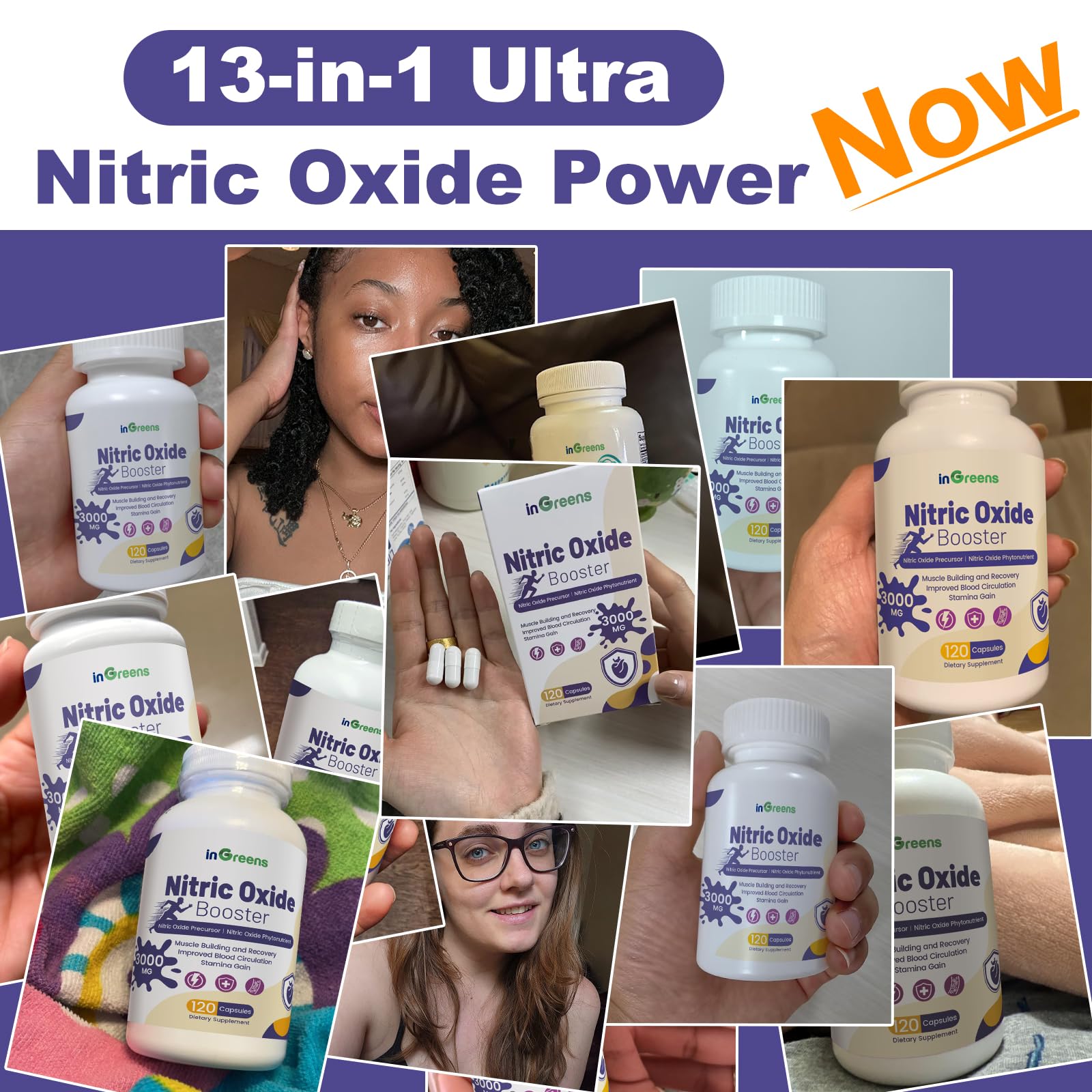 Non-GMO and gluten-free labeling on supplement bottle