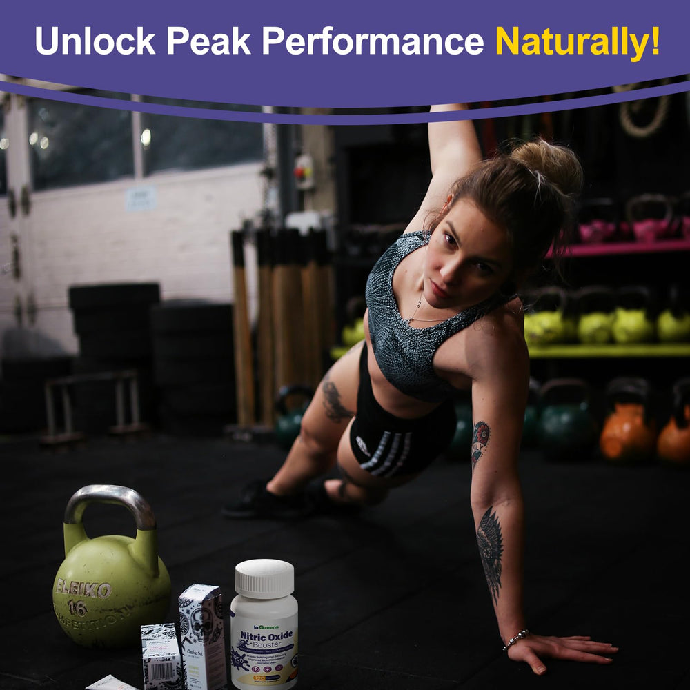 Bottle and packaging of inGreens nitric oxide booster