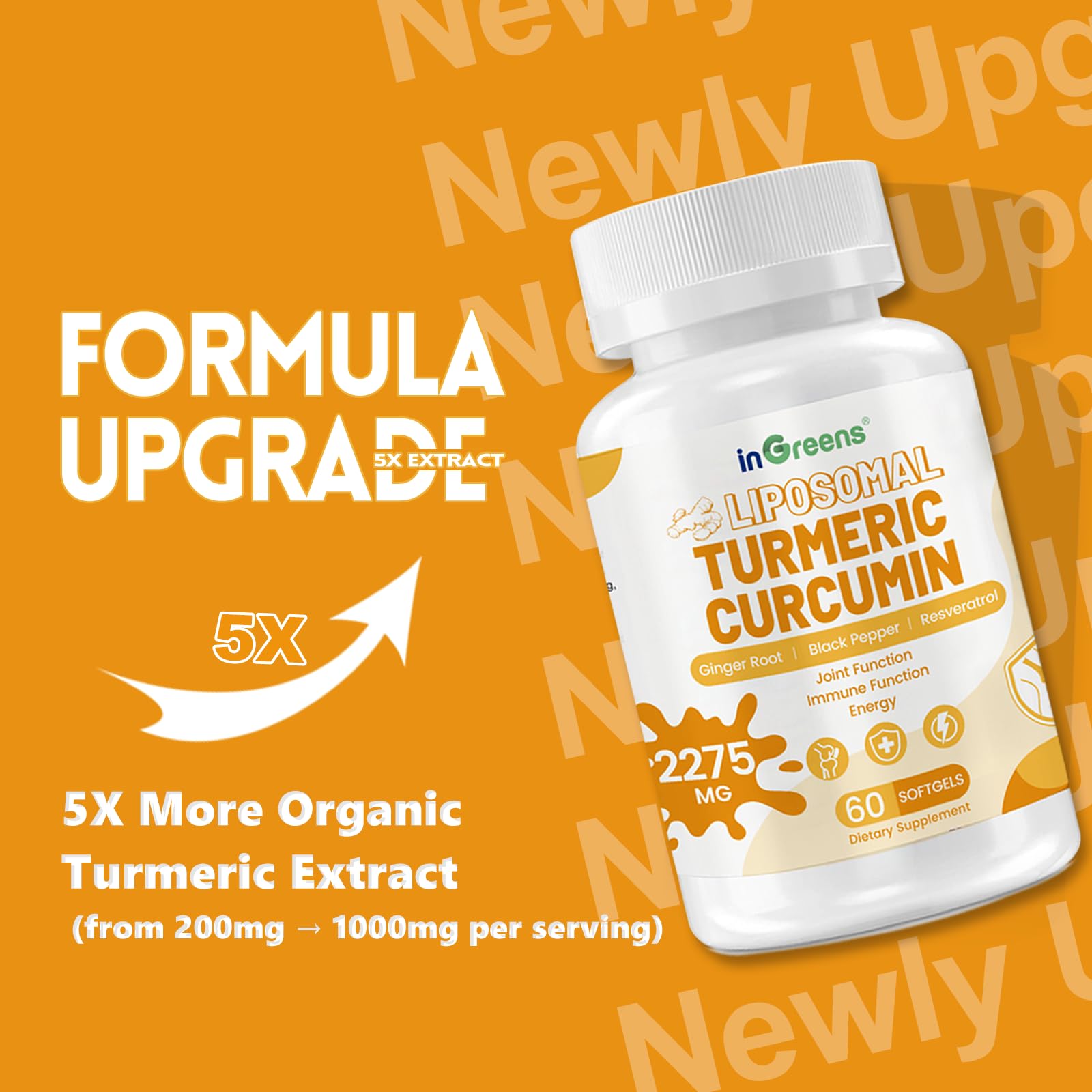 Bottle of 120 softgel capsules