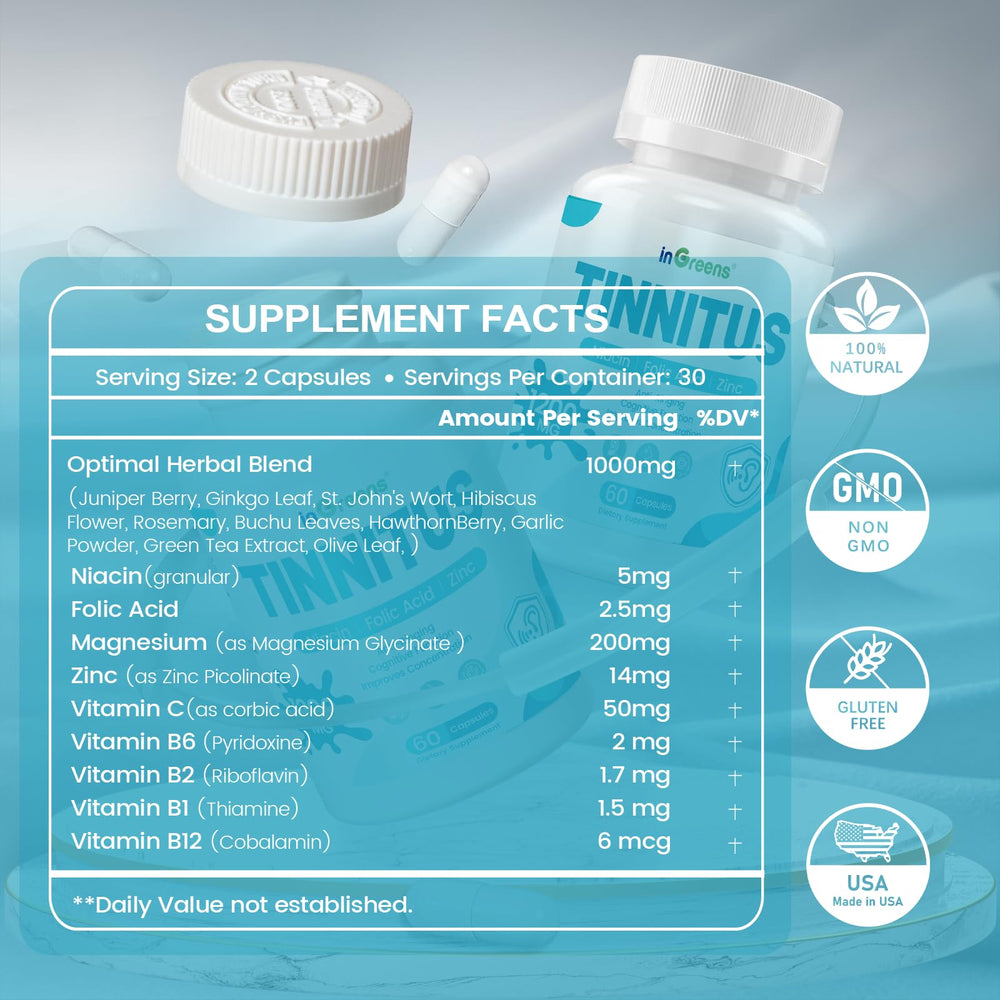 Ginkgo Biloba leaves and assorted herbs used in inGreens formula