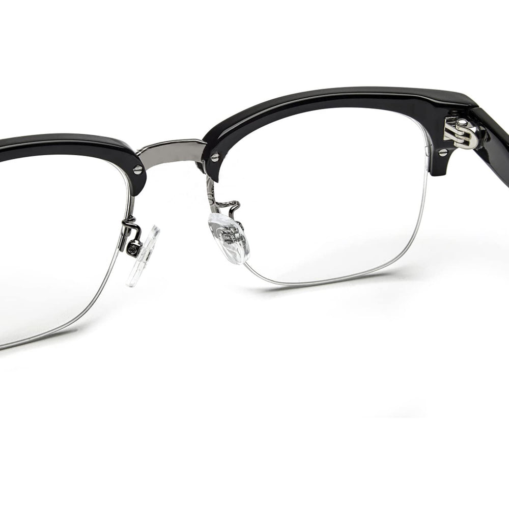 Eyewear showing nose pads compatibility for glasses and sunglasses