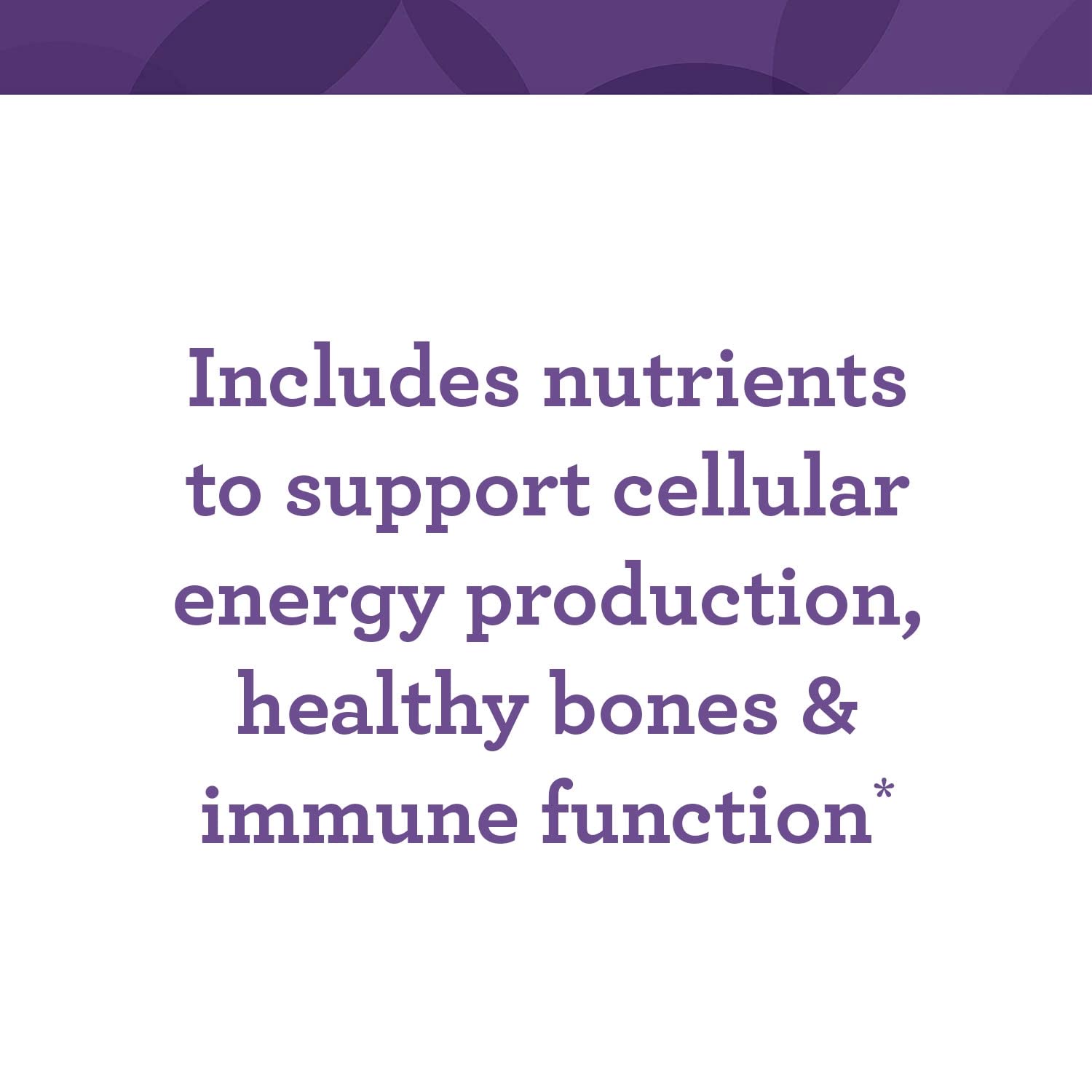 Supplement facts panel of INNATE multivitamin