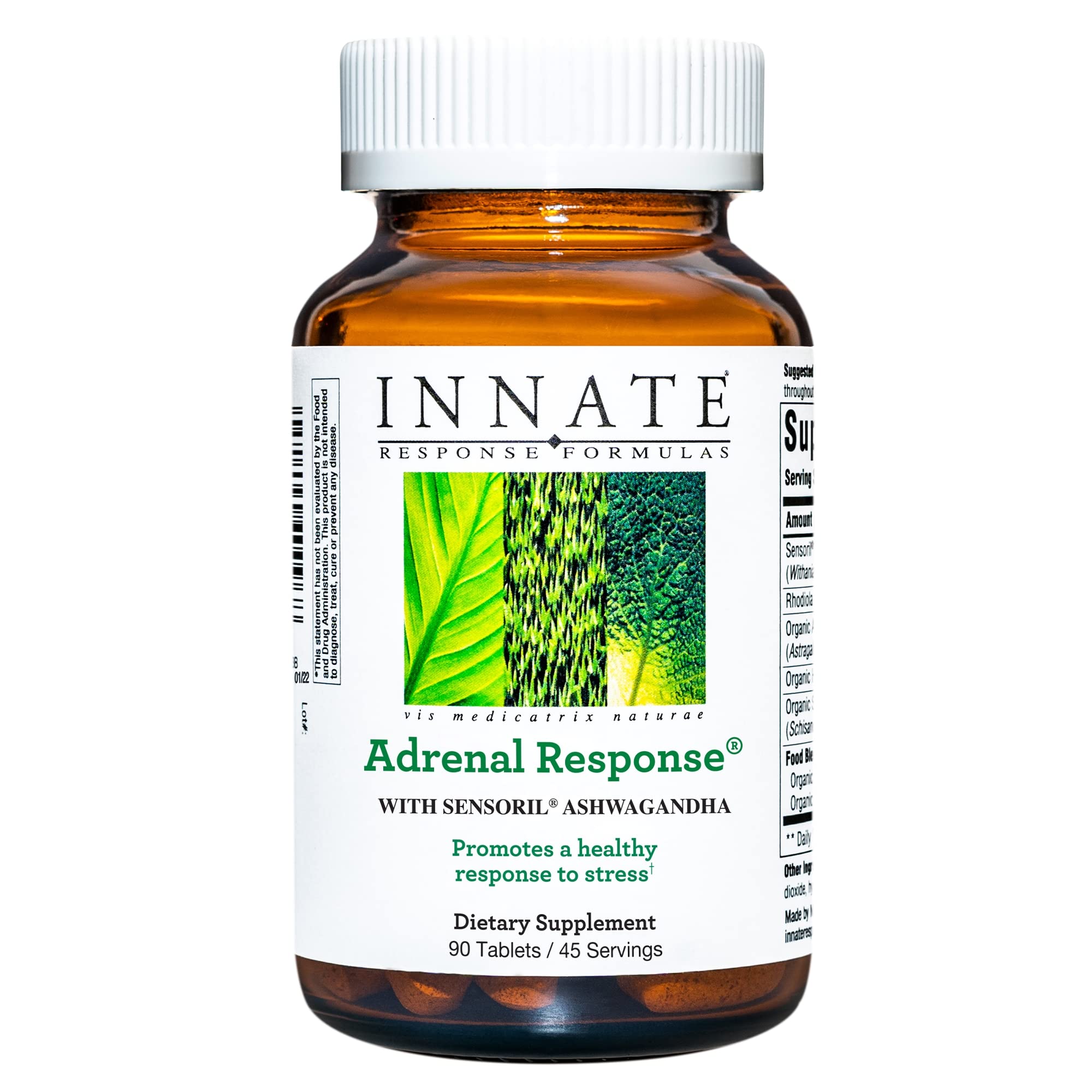Front view of INNATE Response Formulas Adrenal Support bottle
