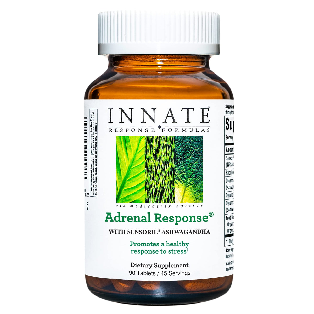Front view of INNATE Response Formulas Adrenal Support bottle